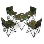 Pack table et 4 chaises avec sac de transport pour camping – Image 10