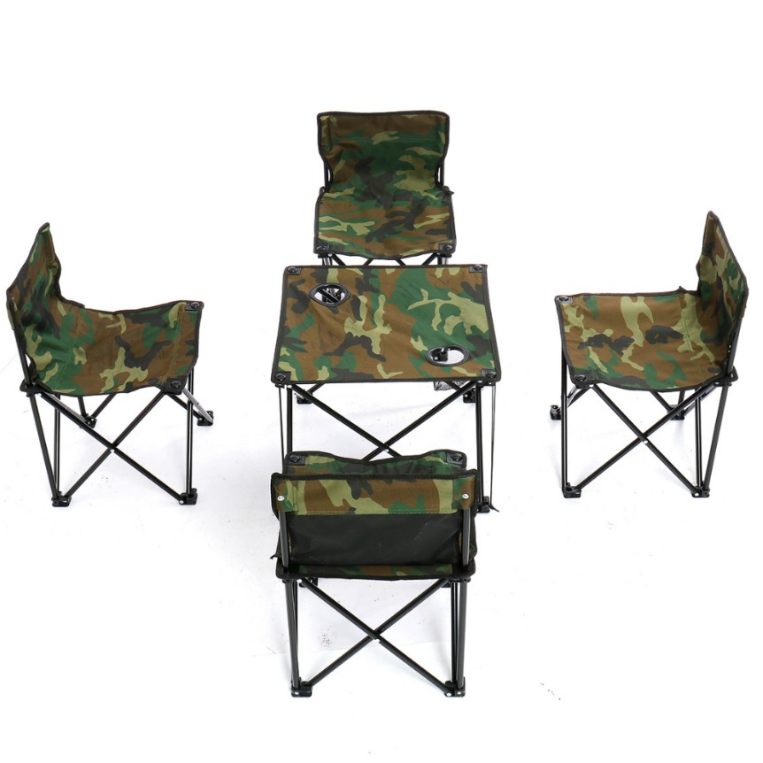 Pack-4-chaises-table-camping-tunisie-rondonné-yallafid-8 Pack table et 4 chaises avec sac de transport pour camping – Image 1