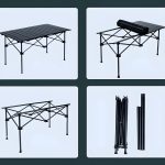 Table pliable de camping en aluminium grand format – Image 9
