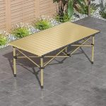 Table pliable de camping en aluminium grand format – Image 8