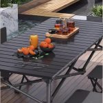 Table pliable de camping en aluminium grand format – Image 6