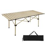 Table pliable de camping en aluminium grand format – Image 5