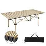 Table pliable de camping en aluminium grand format – Image 3