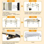 Table pliable de camping en aluminium grand format – Image 13