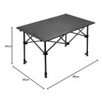 Table pliable de camping en aluminium – Image 2