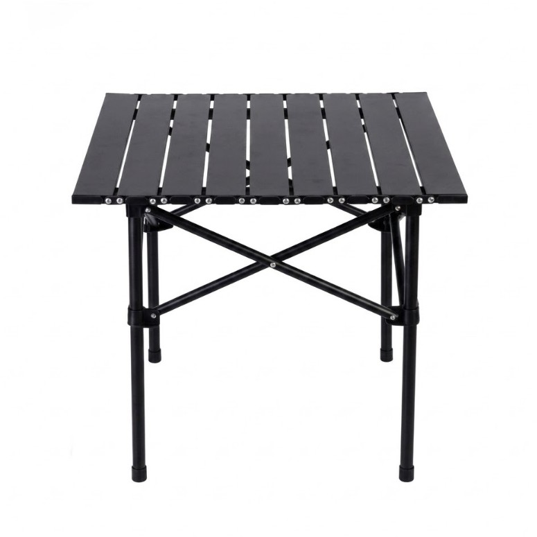 Table-pliable-beige-tunisie-yallafid-plage-jardin-grand-format-noir-PETIT FORMAT-1 Table pliante portable pour camping – Image 1