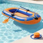 Bateau gonflable 2 places avec rames et gonfleur – Image 4