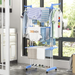 Séchoir à Linge Pliable sur Roulettes – Image 5