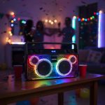 Baffle portable lumineux avec 2 microphones – Image 6