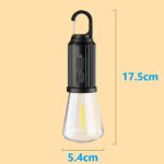 Lampe de camping rechargeable à l'énergie solaire ovale – Image 2