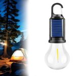 Lampe de camping rechargeable à l'énergie solaire Rond