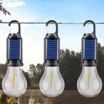 Lampe de camping rechargeable à l'énergie solaire Rond – Image 3