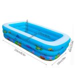 Piscine gonflable rectangulaire 210 X150X60cm – Image 2