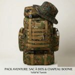 Pack de randonné sac à dos 80 L et chapeau – Image 2