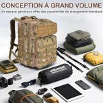 Sac à Dos Tactique Militaire Camouflage 55L – Image 4