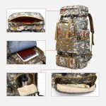 Sac à Dos de randonnée  grand volume 80L Numérique – Image 6