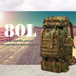 Sac à Dos de randonnée  grand volume 80L Numérique – Image 9