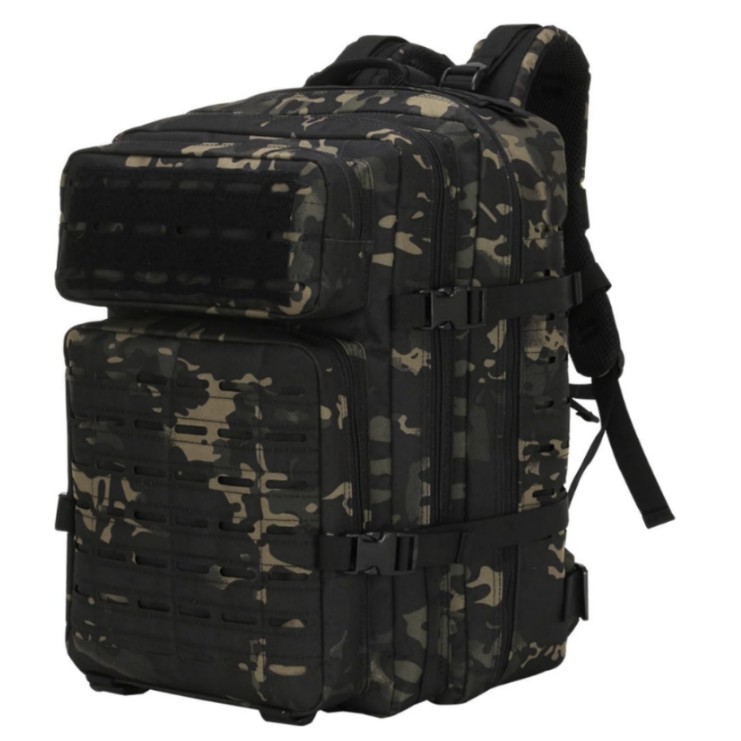 sac-dos-grand-volume-camping-tunisie-yallafid-100litre-format-voyage-NOIR-6 Sac à Dos Tactique Militaire Camouflage Noir 55L – Image 1